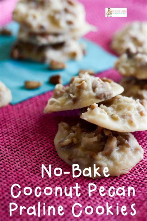 no-bake-cookies-coconut-pecan-praline-cookies image