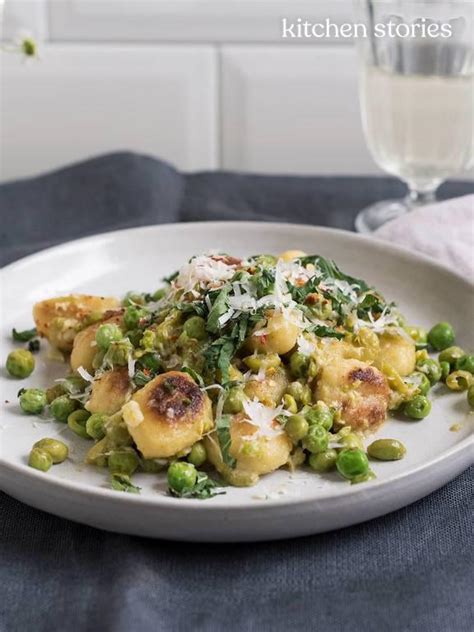 gnocchi-with-peas-and-parmesan-recipe-kitchen image