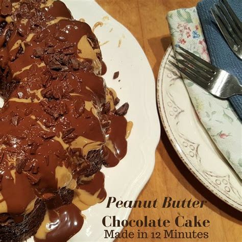 chocolate-peanut-butter-bundt-cake-my-thrifty-house image