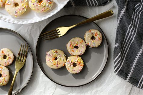 baked-mini-cake-donuts-healthyish-foods image