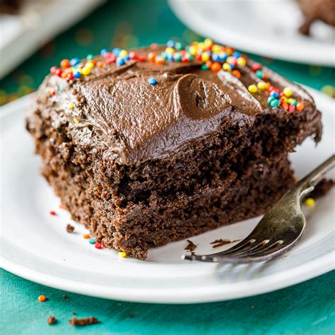 easy-peanut-butter-chocolate-sheet-cake-simply-delicious image