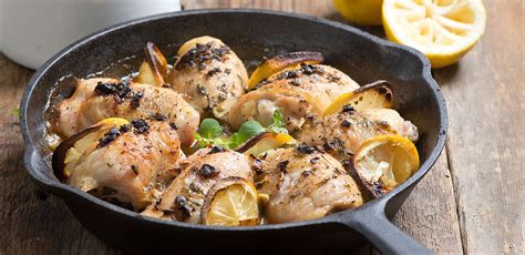 skillet-lemon-chicken-with-fresh-herbs-and-couscous image