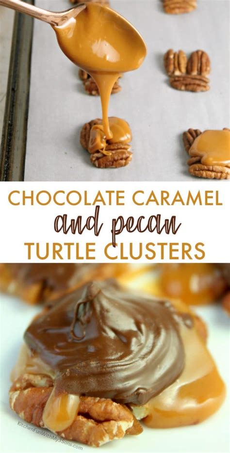 chocolate-pecan-turtle-clusters-kitchen-fun-with-my-3 image