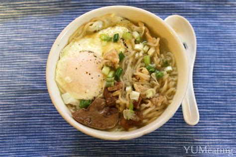 mushroom-egg-ramen-noodle-soup-yum-eating image