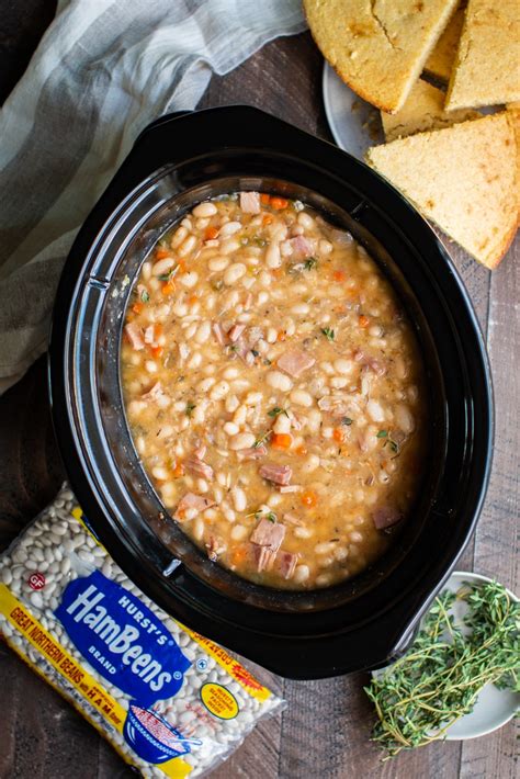 slow-cooker-ham-and-beans-the-magical image