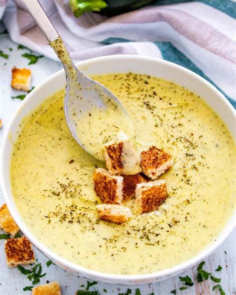 super-easy-creamy-zucchini-soup-craving-home image