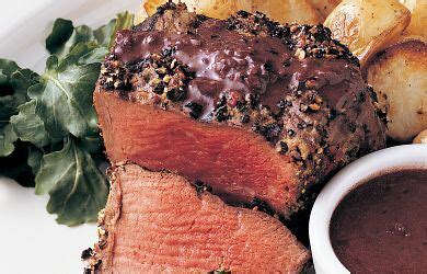 grilled-peppered-filets-with-brandy-peppercorn-sauce image