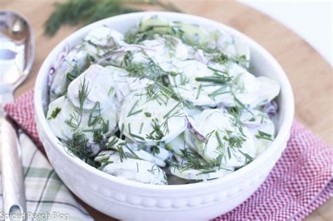 sour-cream-cucumber-salad-with-fresh-dill-and-chives image