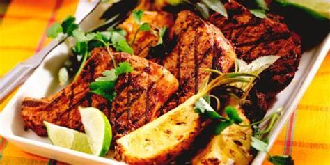 jerk-pork-chops-with-grilled-pineapple-good image