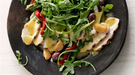 grilled-chicken-salad-with-garlic-confit-recipe-bon image