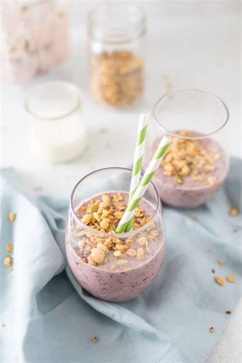 triple-berry-smoothie-with-granola-nourish-nutrition-blog image
