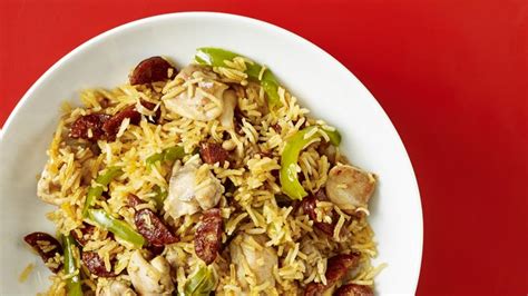easy-chicken-and-chorizo-rice-recipe-bbc-food image
