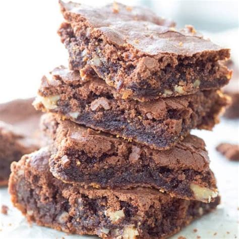 easy-chocolate-walnut-brownies-with-cocoa-powder image