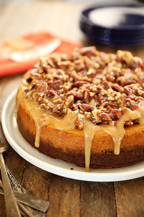 easy-pumpkin-cheesecake-with-pecan-pie-topping image