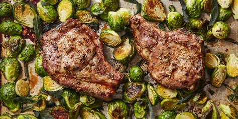 cumin-roasted-pork-chops-and-brussels-sprouts image