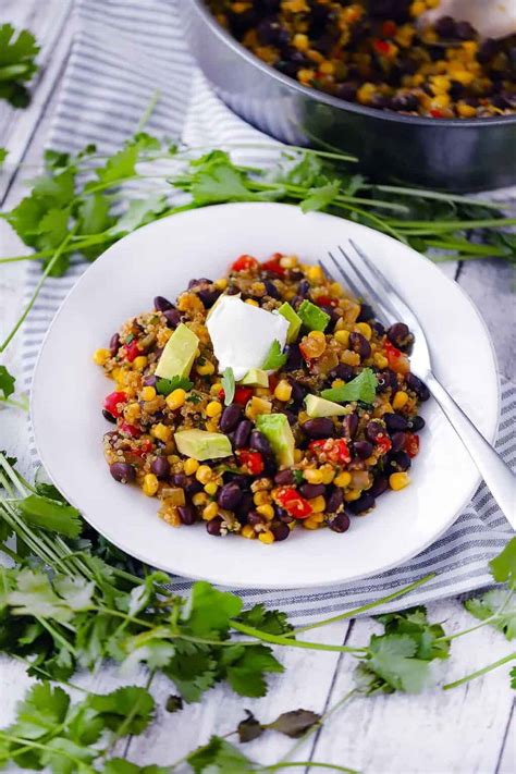 spicy-quinoa-and-black-beans-bowl-of-delicious image