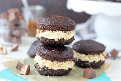 snickers-whoopie-pies-recipe-food-fanatic image