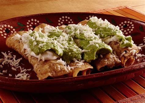 chicken-taquitos-with-an-avocado-salsa-mexican-food image
