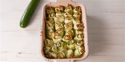 best-chicken-alfredo-zucchini-roll-ups-recipe-delish image