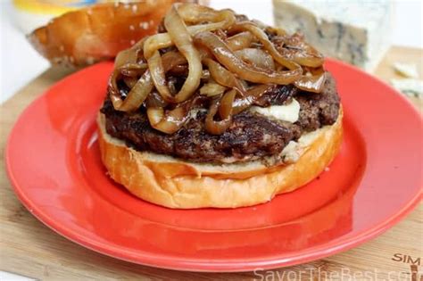 caramelized-onion-blue-cheese-burger-savor-the-best image