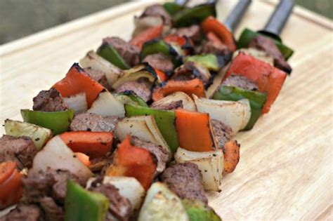 spicy-beef-and-vegetable-kabobs-easy-marinade image