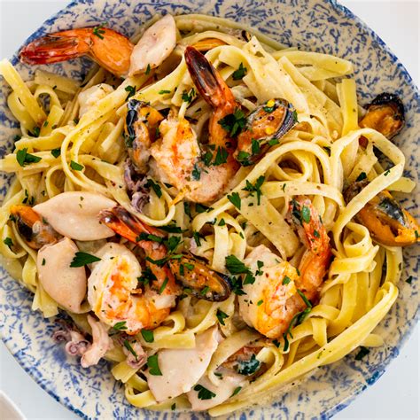 creamy-garlic-seafood-pasta-simply-delicious image