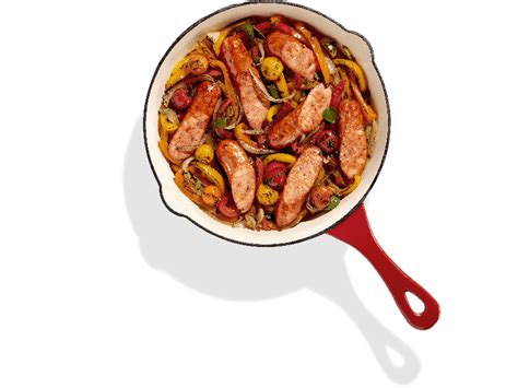cajun-style-andouille-sausage-skillet-with-mixed image