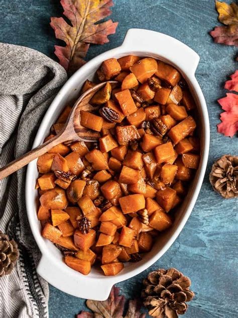 maple-roasted-sweet-potatoes-with-pecans-budget image