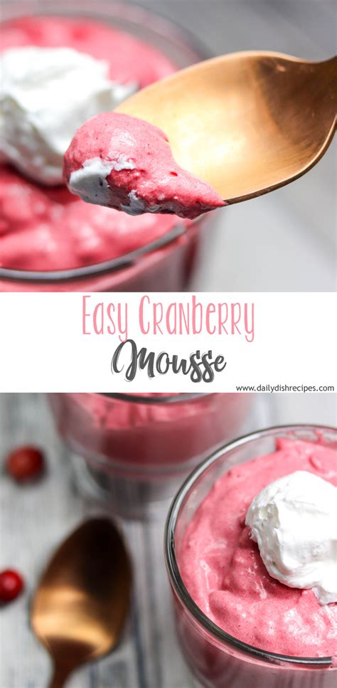 easy-cranberry-mousse-daily-dish image
