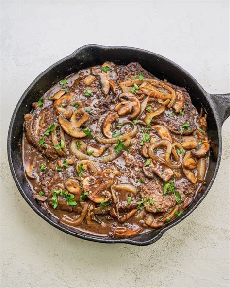 cube-steak-recipe-with-mushroom-gravy-kitchn image