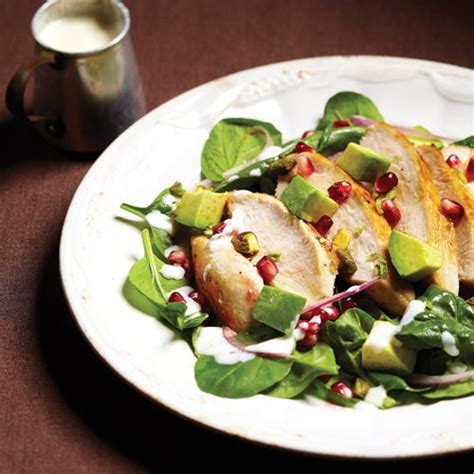 hearty-chicken-salad-with-pomegranate-clean-eating image