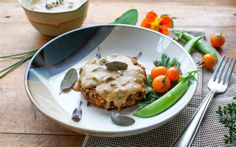 herbed-lentil-patties-with-mushroom-sauce-sharon image