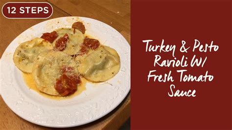 turkey-pesto-ravioli-w-fresh-tomato-sauce-youtube image