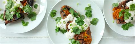grilled-sweet-potatoes-scallion-yogurt-and-cilantro image