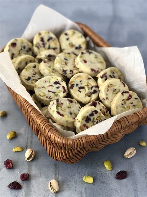 cranberry-pistachio-shortbread-cookies-kitchen-fairy image
