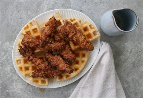 fried-turkey-waffles-with-hot-honey-butter image