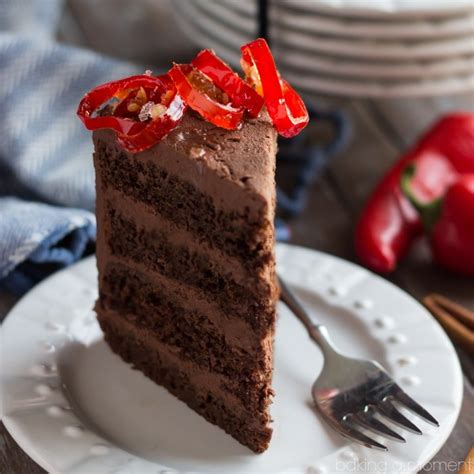 chocolate-cake-with-mexican-chocolate-frosting image