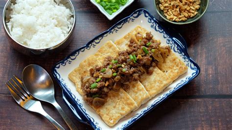 tofu-and-pork-in-oyster-sauce image