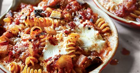 ina-gartens-baked-pasta-with-tomatoes-and-eggplant image