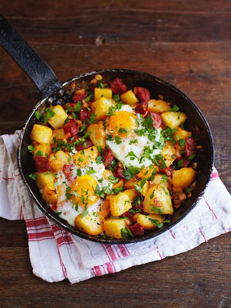 chorizo-potato-hash-recipe-jamie-magazine image