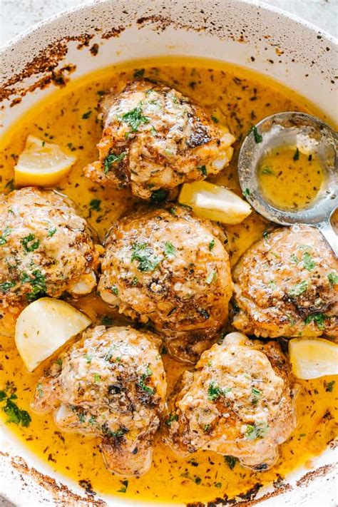 instant-pot-lemon-butter-chicken-thighs-diethood image