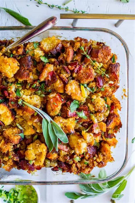cornbread-stuffing-with-bacon-and-sage-the-food image