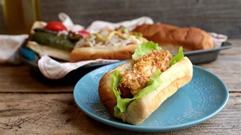 pimento-cheese-hot-dogs-recipe-rachael-ray-show image
