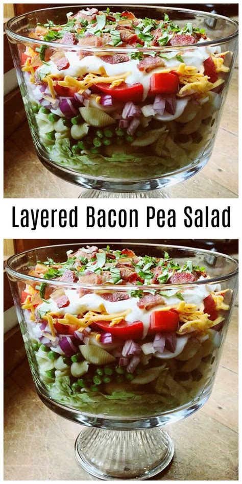 layered-bacon-pea-salad-recipe-reluctant-entertainer image
