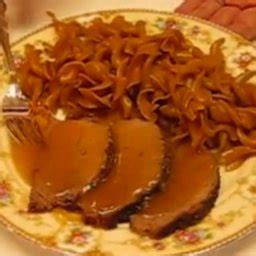 crock-pot-eye-of-round-roast-beef-with-flavorful-gravy image