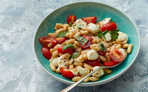 white-bean-caprese-salad-dining-and-cooking image