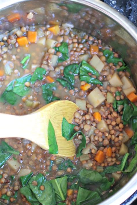 instant-pot-lentil-soup-vegan-veggies-save-the-day image