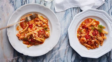 rock-shrimp-pasta-with-spicy-tomato image