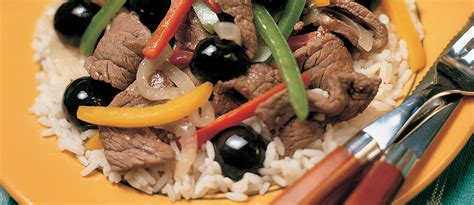 puerto-rican-steak-and-peppers-california-ripe-olives image