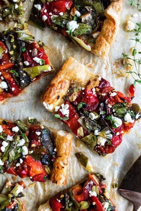 grilled-pepper-tart-with-goat-cheese-honey-the image